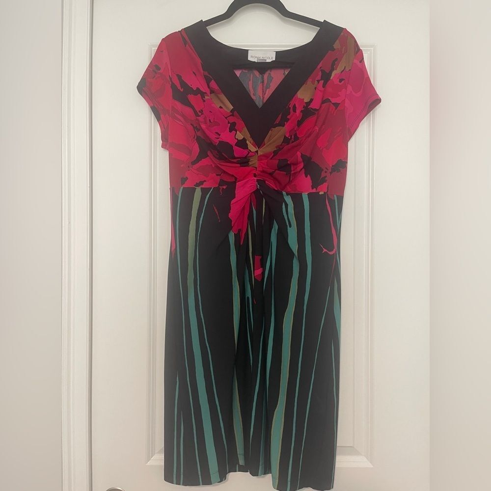 Ronni Nicole Red and Black Dress